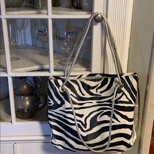 Zebra print Tote